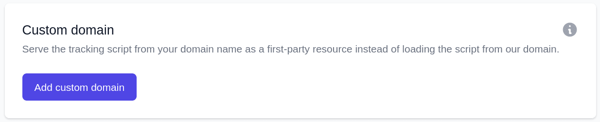 Serve the script from your domain as a first-party connection